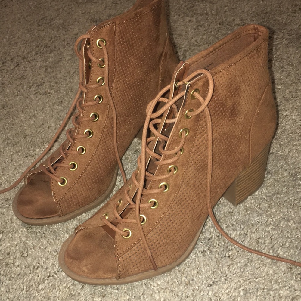 Open Toe Booties
